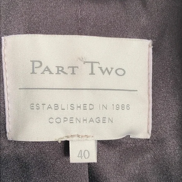 Part Two Lamb Leather Single Button Blazer - Picture 2 of 14